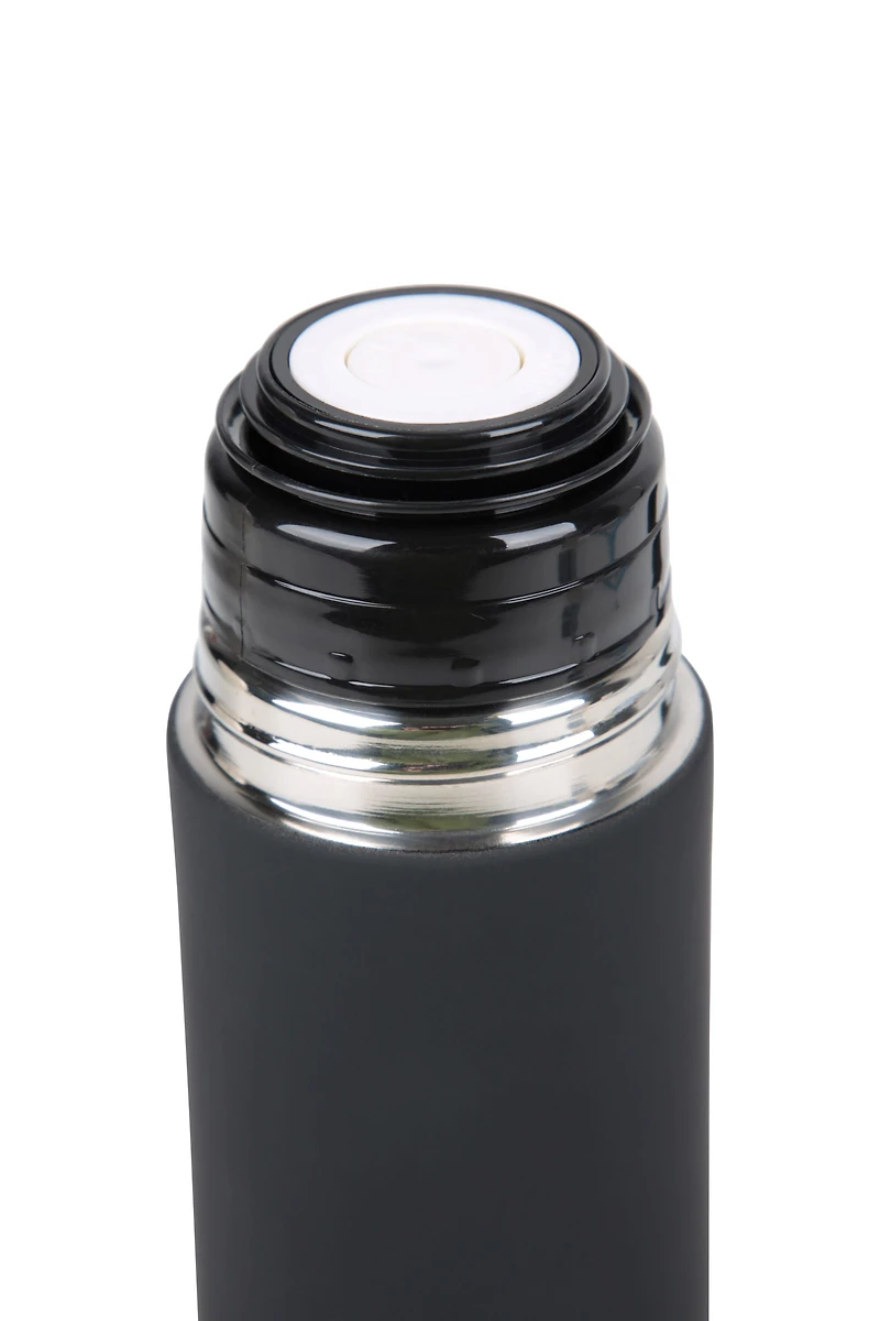 Double Walled Rubber Finish Flask - 12oz