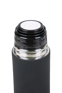 Double Walled Rubber Finish Flask - 12oz