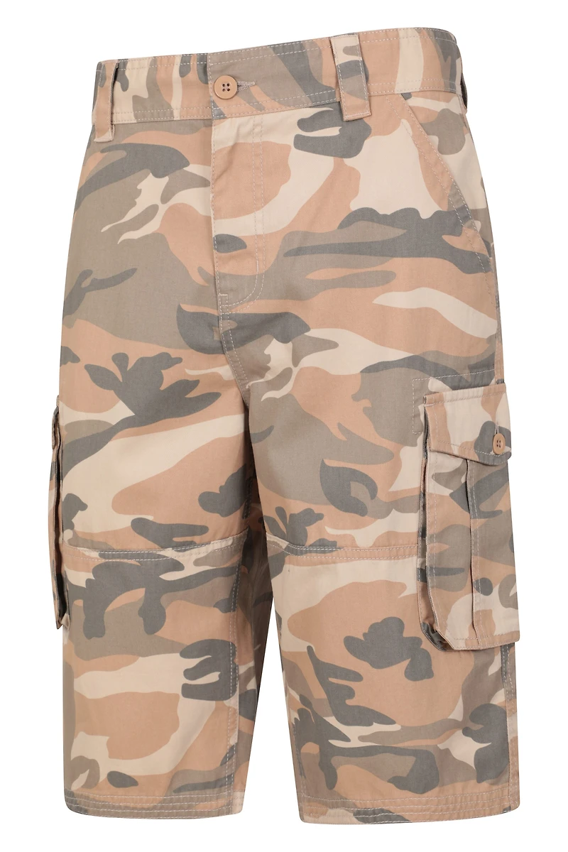 Mens Camo Cargo Shorts