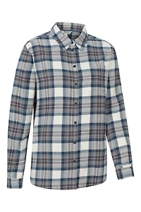 Balsam Womens Brushed Long Line Flannel Shirt