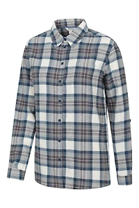 Balsam Womens Brushed Long Line Flannel Shirt