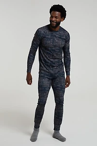 Talus Mens Printed Thermal Top