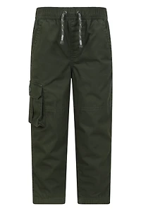 Pull Up Kids Jersey Lined Cargo Pants