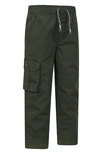 Pull Up Kids Jersey Lined Cargo Pants