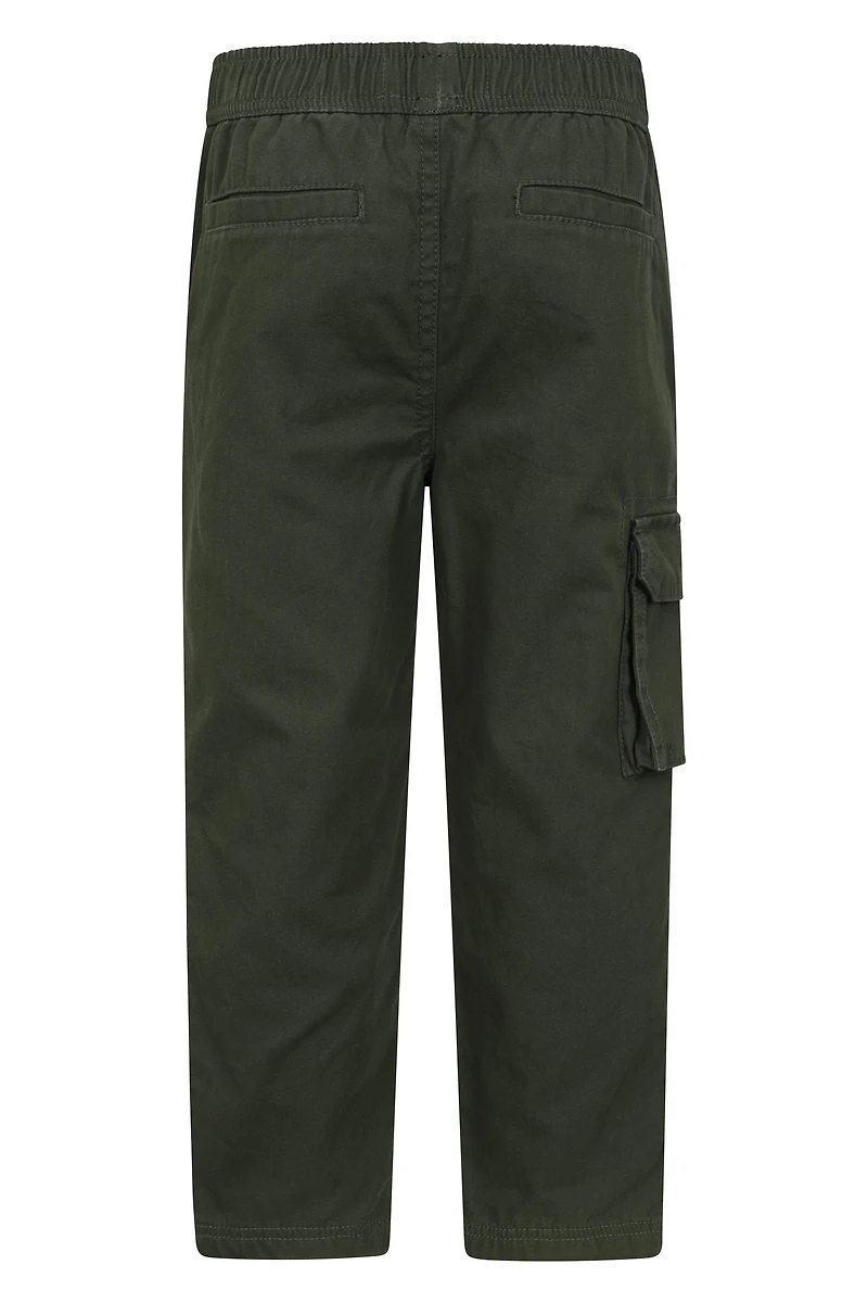 Pull Up Kids Jersey Lined Cargo Pants