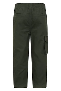 Pull Up Kids Jersey Lined Cargo Pants
