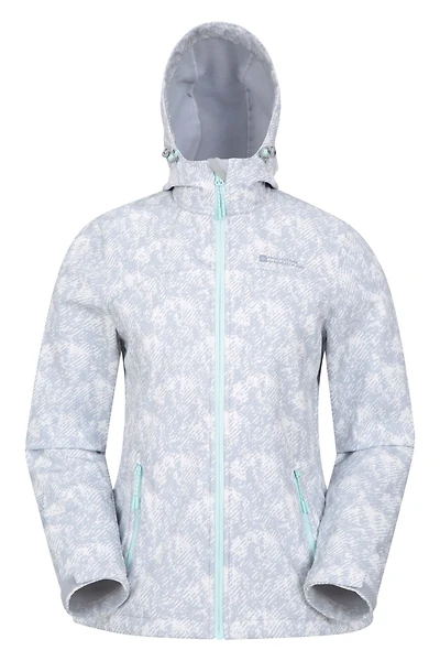 Exodus Womens Printed Water Resistant Softshell Jacket