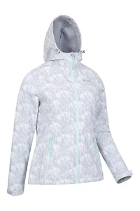 Exodus Womens Printed Water Resistant Softshell Jacket