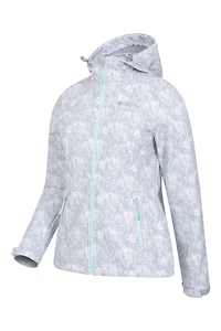 Exodus Womens Printed Water Resistant Softshell Jacket