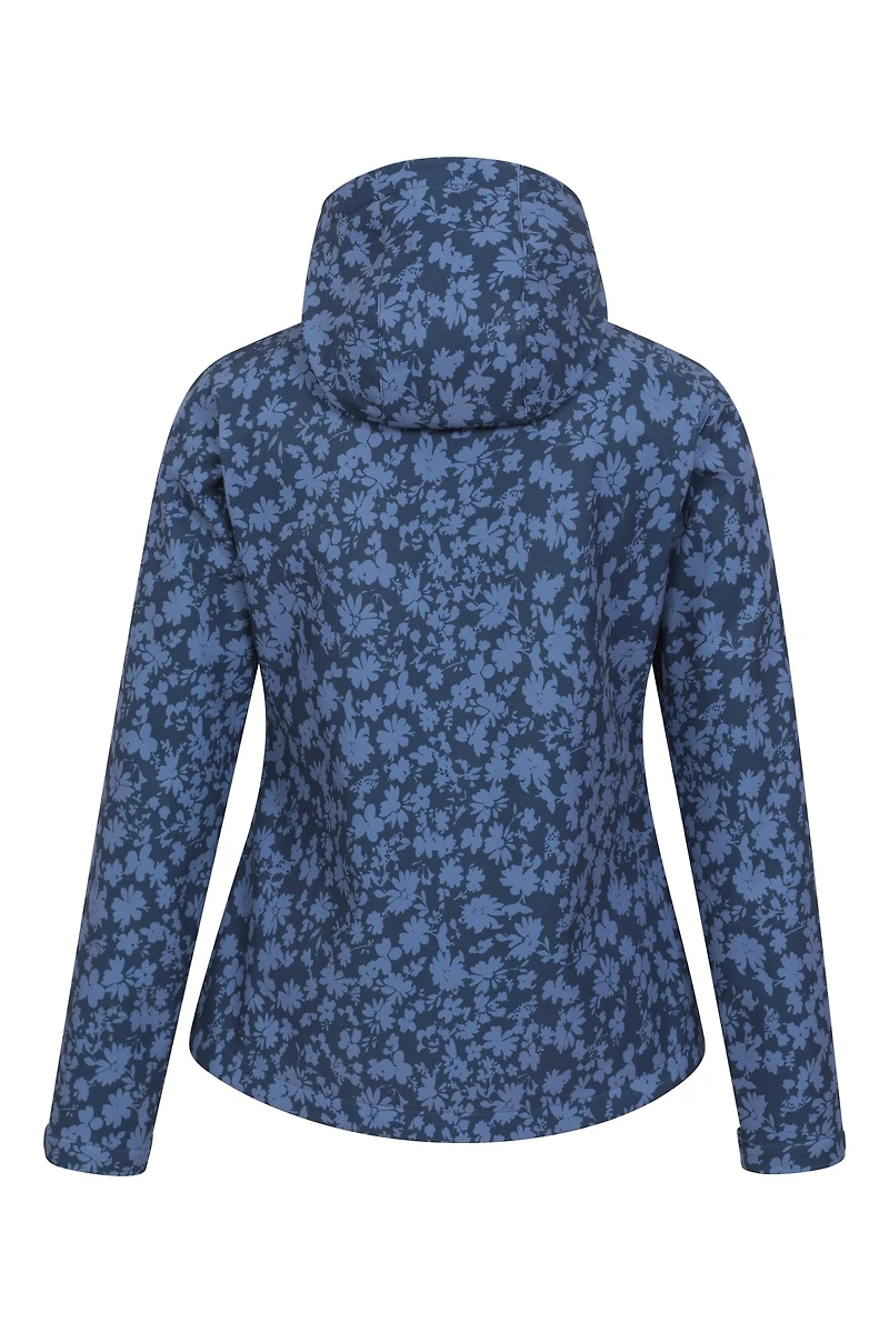 Exodus Womens Printed Water Resistant Softshell Jacket