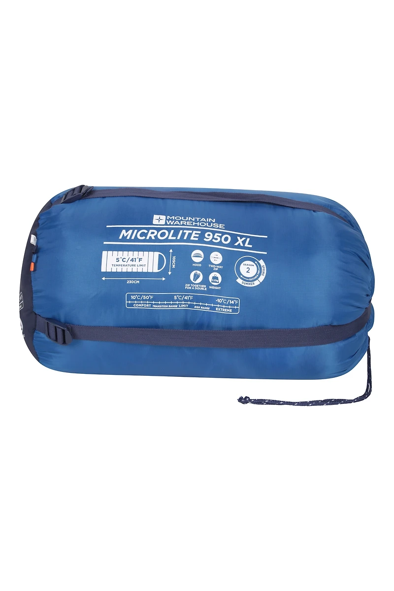 Microlite 950 5°C Square Sleeping Bag - XL