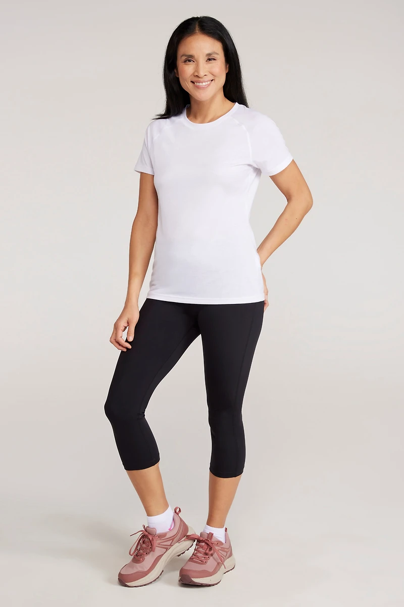 Blackout High-Waisted Womens Capri Leggings