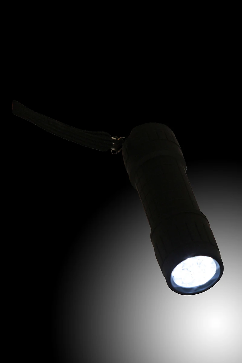 9 LED Mini Rubber Flashlight