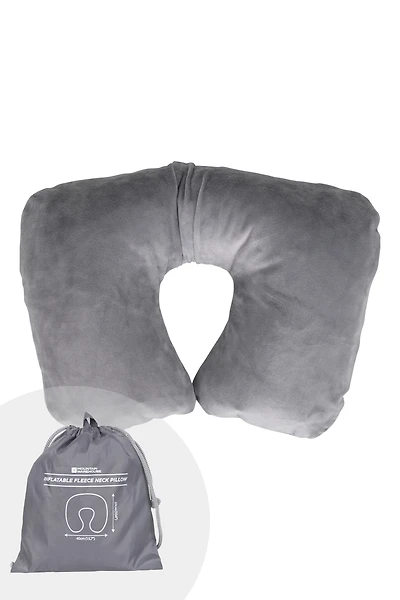 Easy Inflate Fleece Pillow