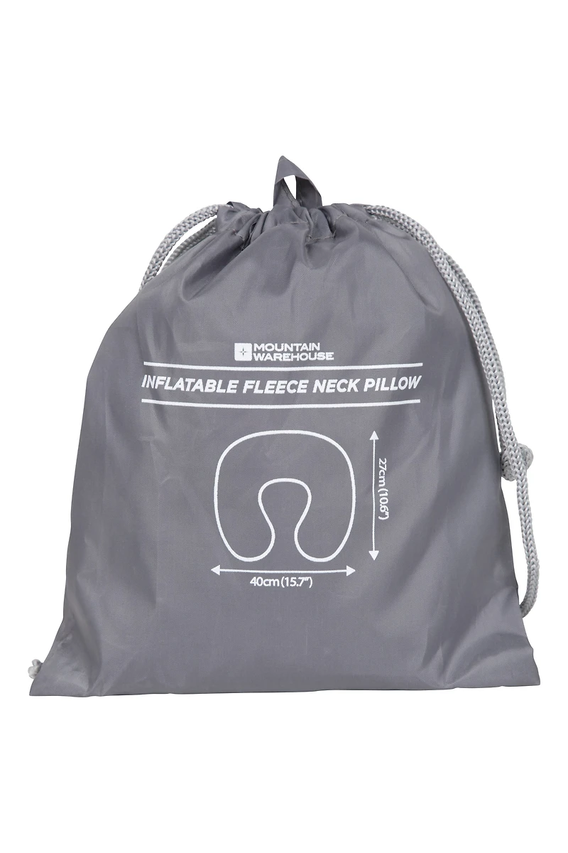 Easy Inflate Fleece Pillow