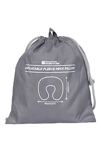Easy Inflate Fleece Pillow