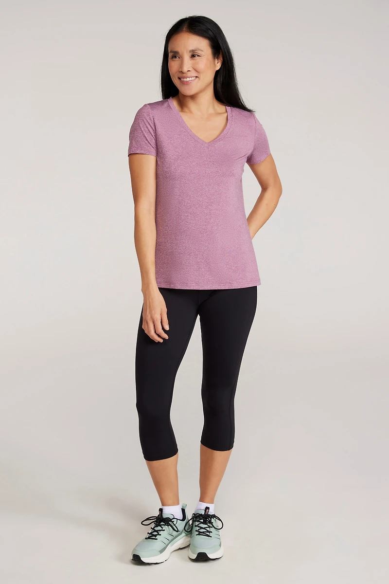Vitality V Neck Womens Tee