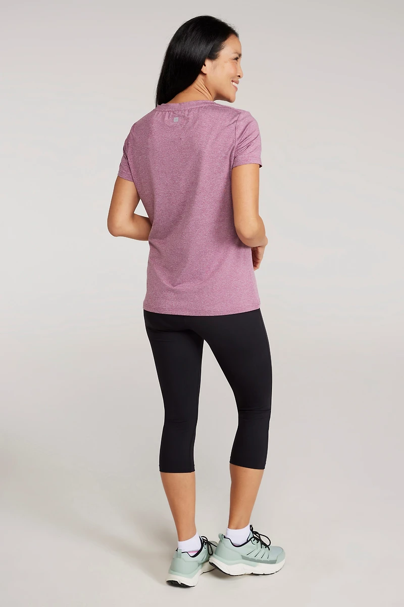 Vitality V Neck Womens Tee