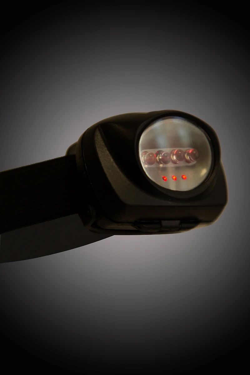 4 Red & 1 White LED Headlamp