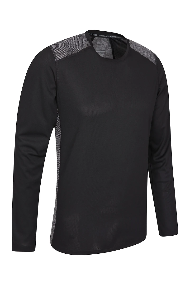 Aspect Panel Long Sleeve Mens Top