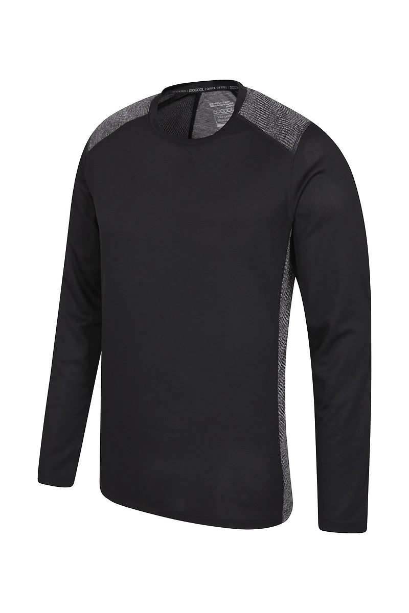 Aspect Panel Long Sleeve Mens Top