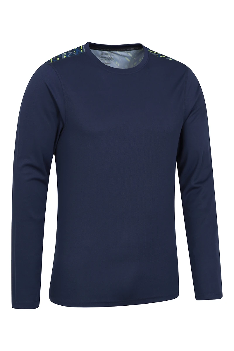 Aspect Panel Long Sleeve Mens Top