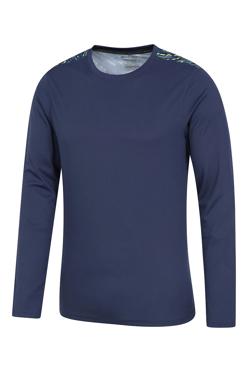 Aspect Panel Long Sleeve Mens Top