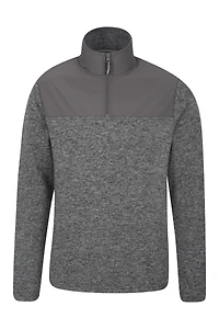 Idris Panel Mens Half-ZipFleece