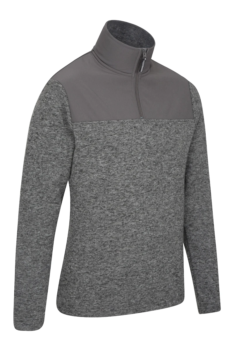 Idris Panel Mens Half-ZipFleece