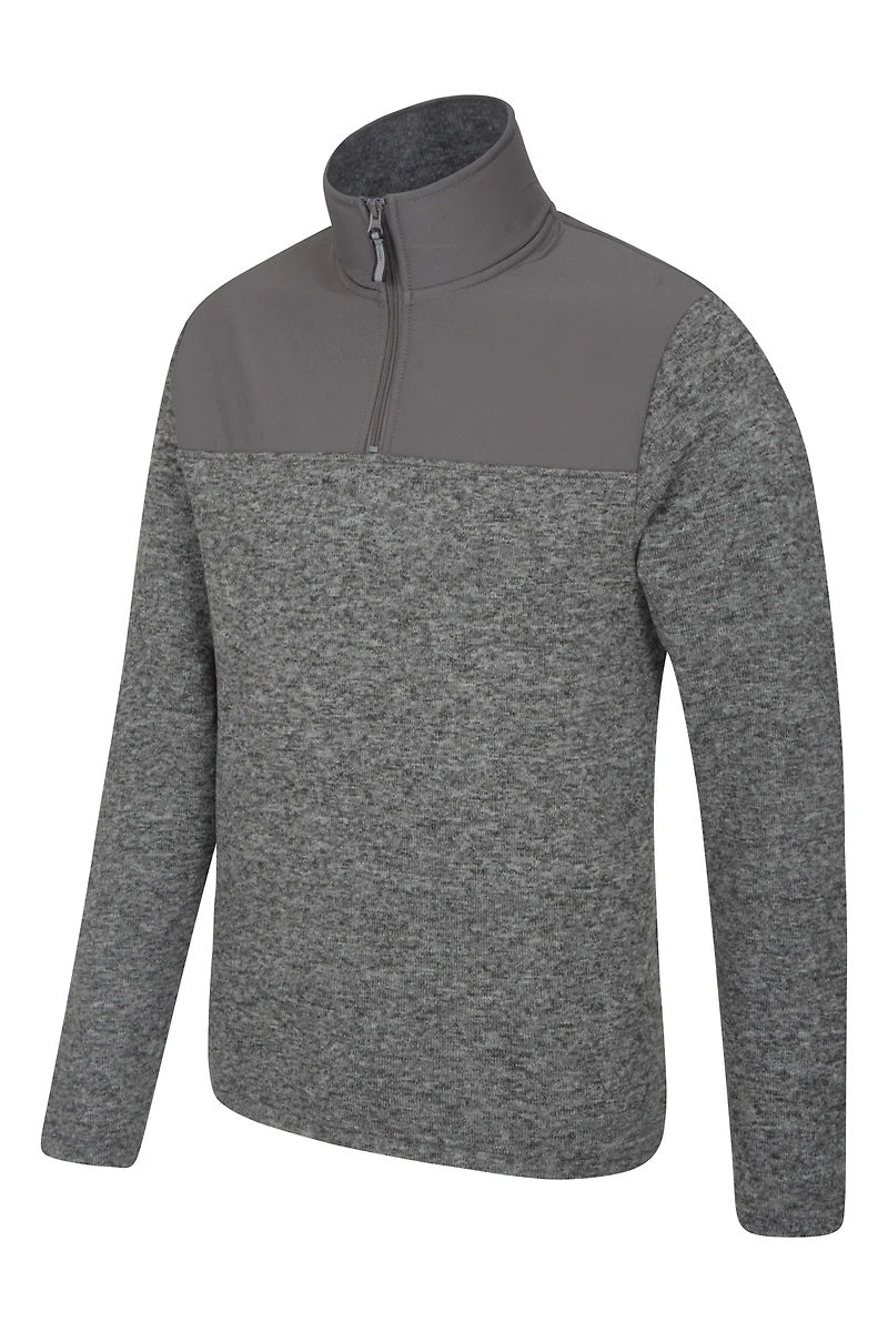 Idris Panel Mens Half-ZipFleece