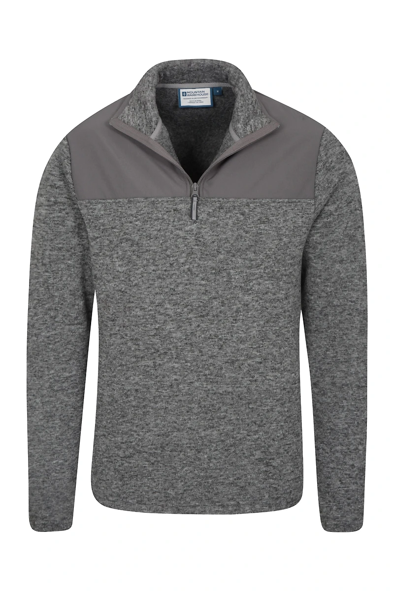 Idris Panel Mens Half-ZipFleece