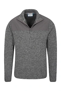Idris Panel Mens Half-ZipFleece