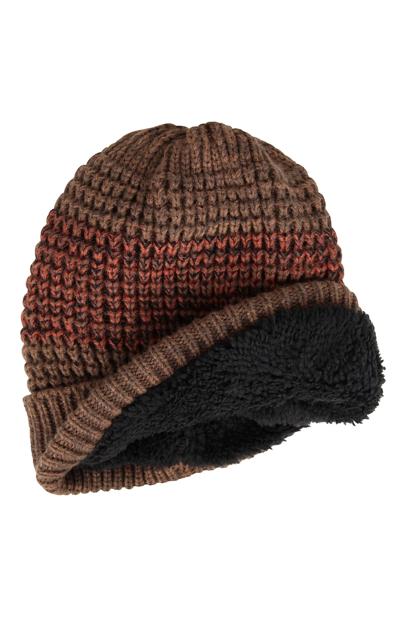 Two-Tone Melange Mens Thermal Beanie