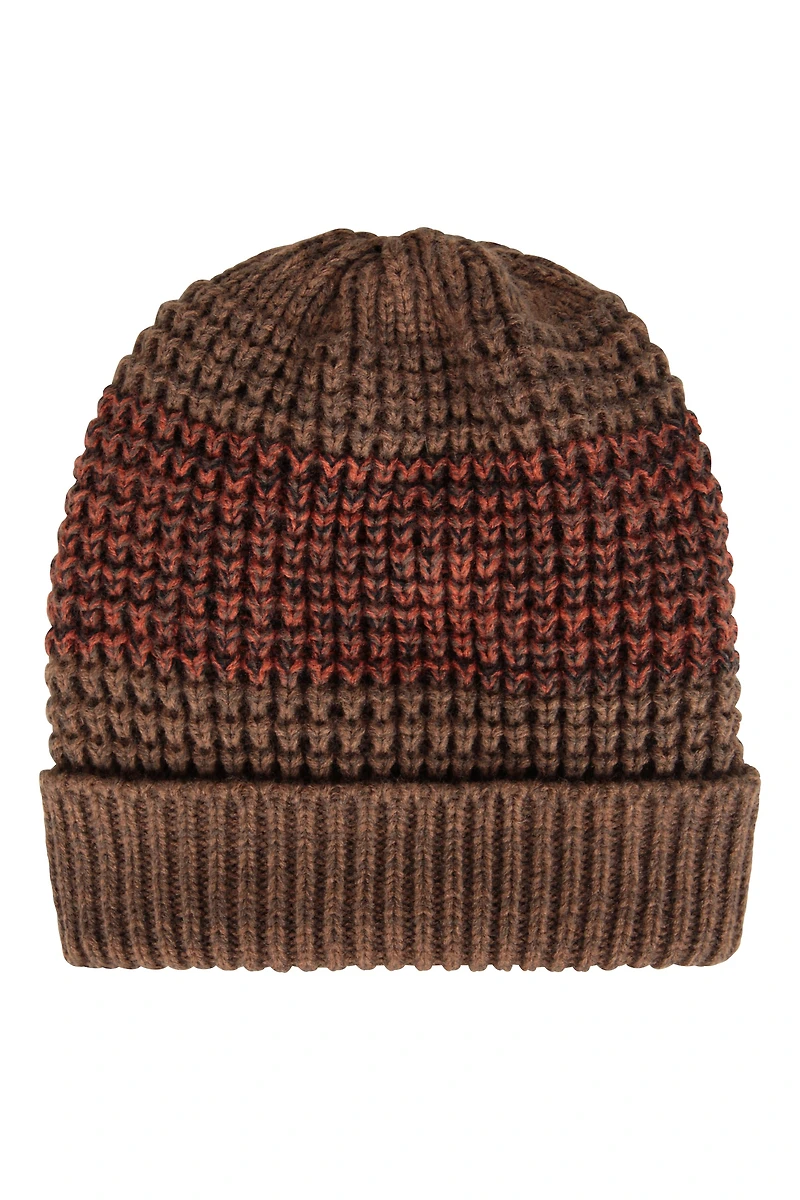 Two-Tone Melange Mens Thermal Beanie