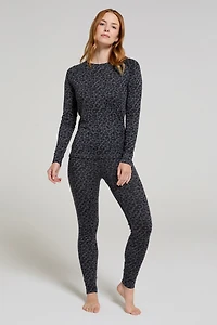 Talus Printed Womens Thermal Leggings