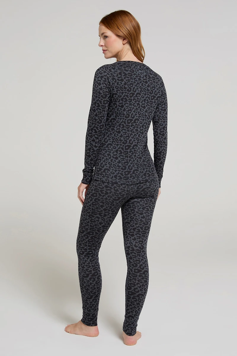 Talus Printed Womens Thermal Leggings