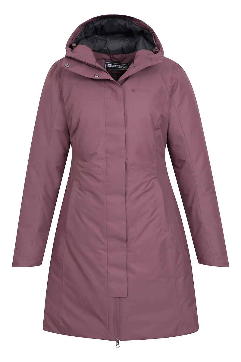 Polar Hybrid Womens Long Down Jacket