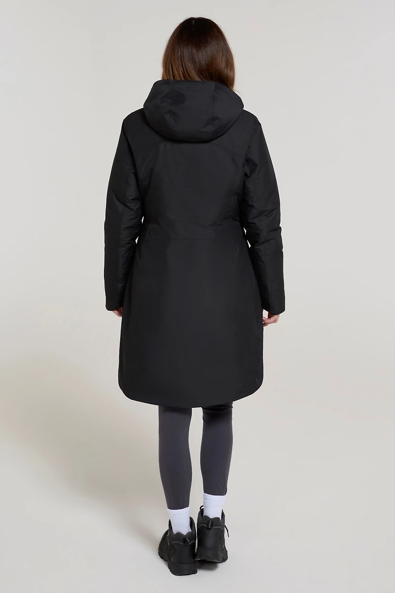 Polar Hybrid Womens Long Down Jacket