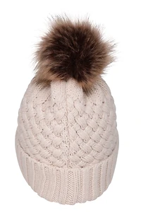 Lisbon Sherpa Lined Womens Thermal Pom-Pom Beanie