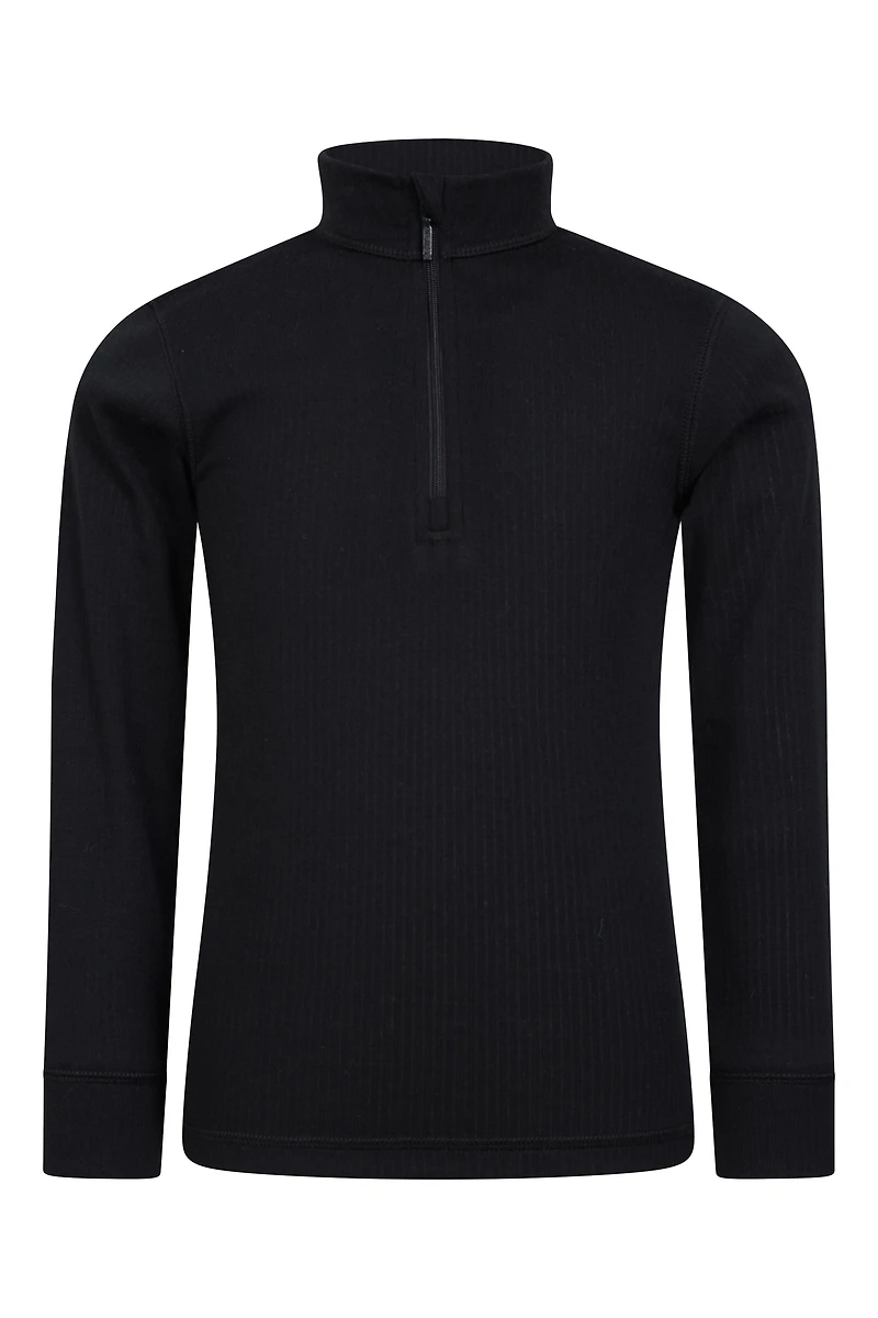 Talus Kids Zip Neck Base Layer Top