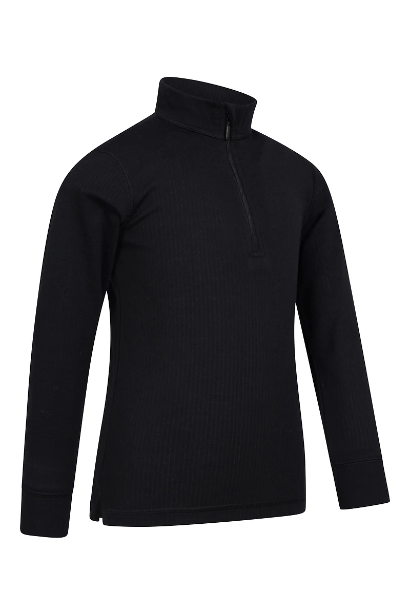 Talus Kids Zip Neck Base Layer Top