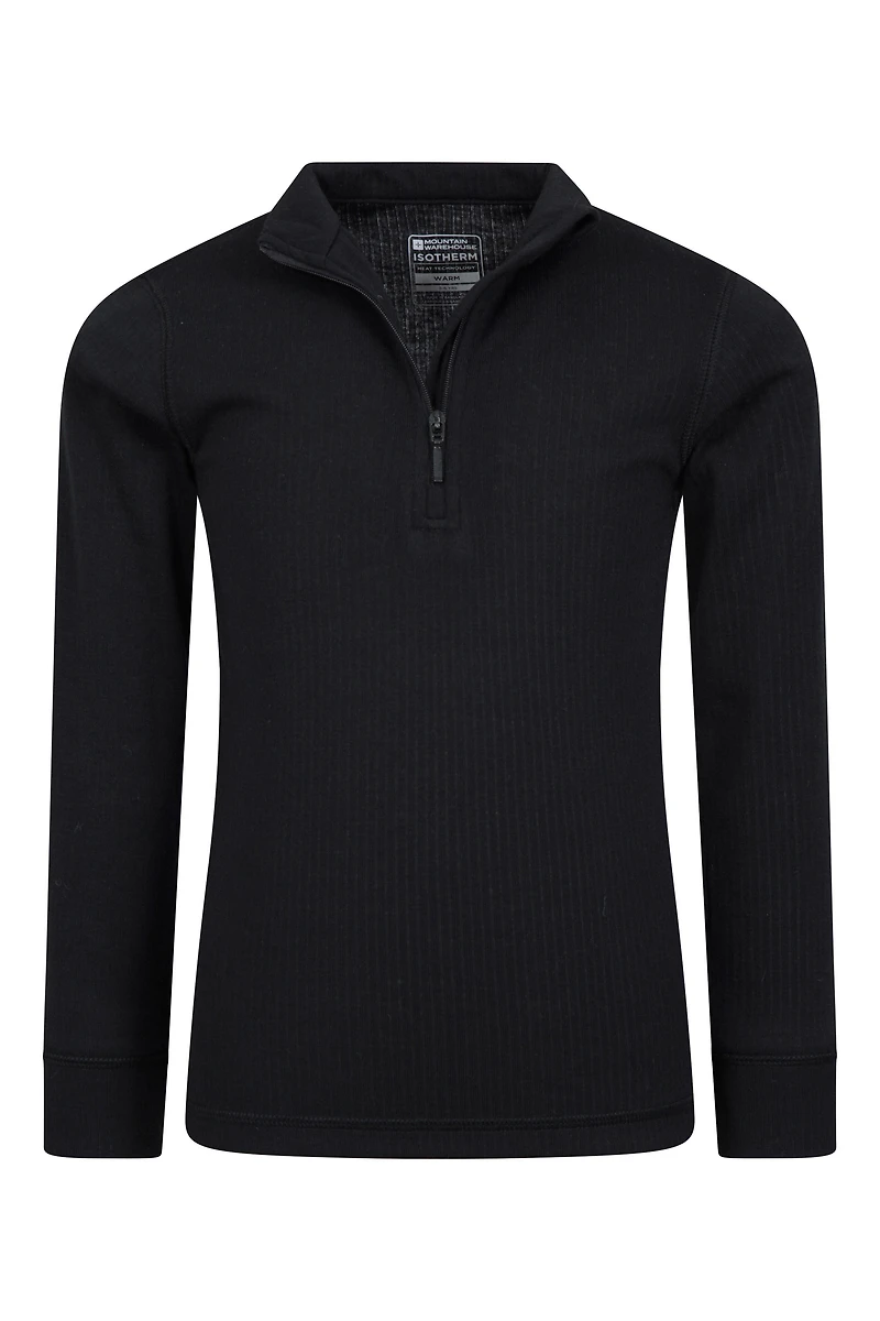Talus Kids Zip Neck Base Layer Top