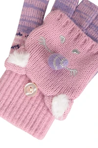 Unicorn Kids Knitted Gloves