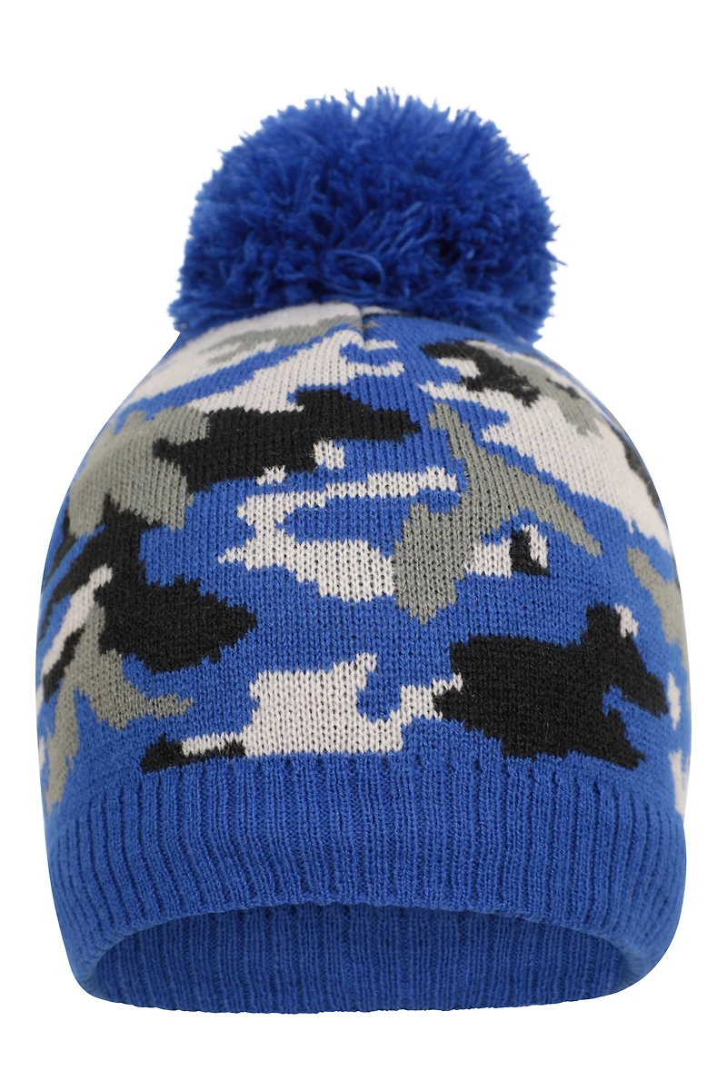 Camo Fleece Kids Beanie
