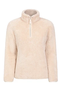 Teddy Womens Half-Zip Fleece