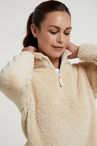 Teddy Womens Half-Zip Fleece