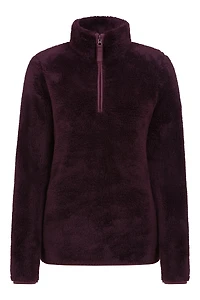 Teddy Womens Half-Zip Fleece