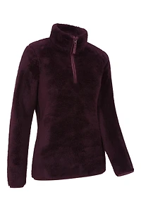 Teddy Womens Half-Zip Fleece