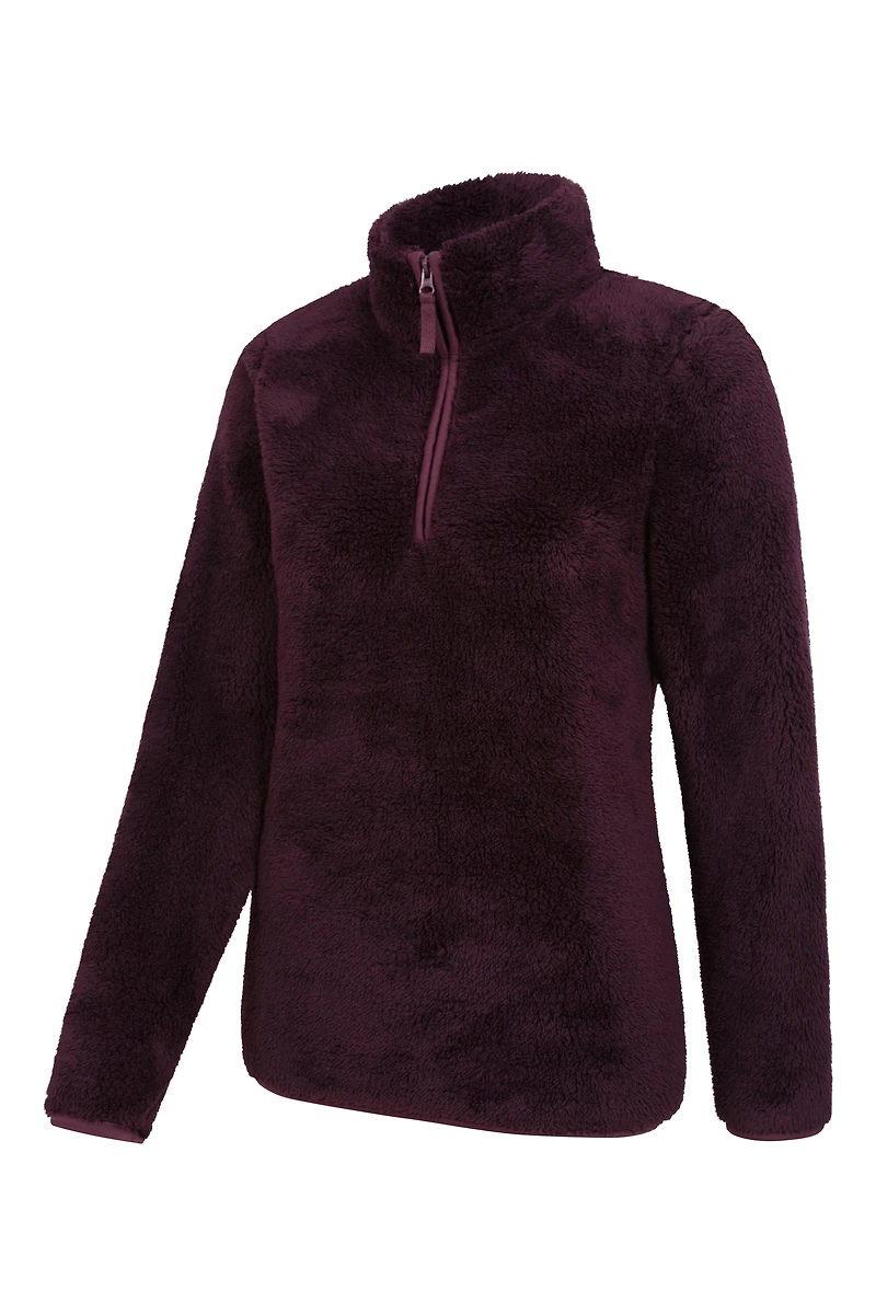 Teddy Womens Half-Zip Fleece