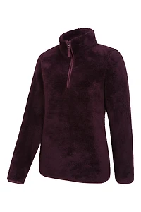 Teddy Womens Half-Zip Fleece